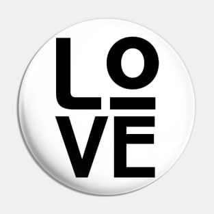 Love Awesome Typography Pin