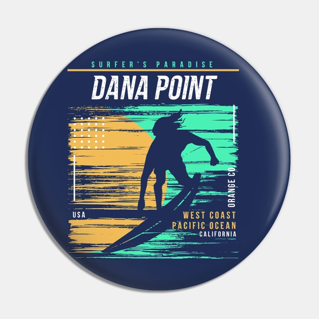 Retro Surfing Dana Point, California // Vintage Surfer Beach // Surfer's Paradise Pin by Now Boarding