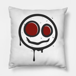 scary illustrations face Pillow