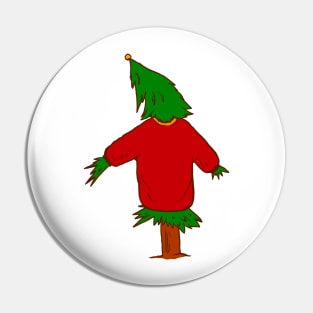 Tree Dressing Christmas Pin