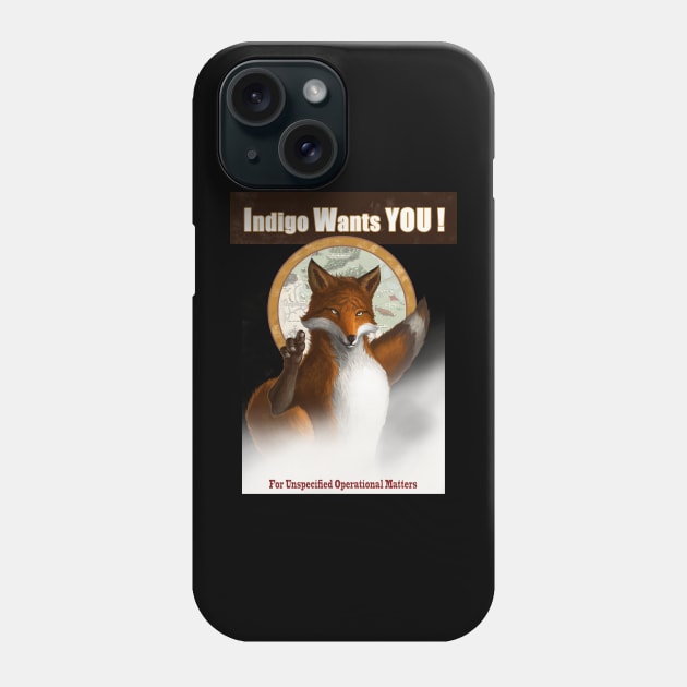 Indigo Wants You Phone Case by Ben Aaronovitch 