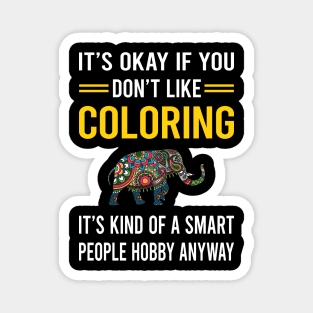 Smart People Hobby Coloring Magnet