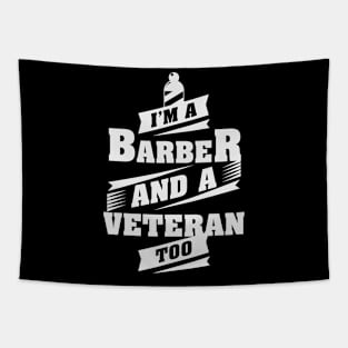 BARBER AND VETERAN Tapestry