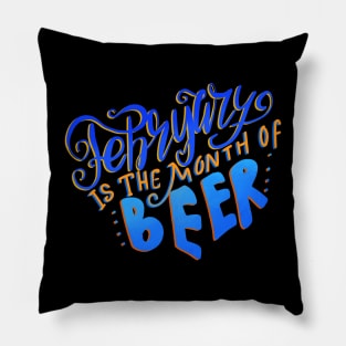 February is the Month of Beer Pillow