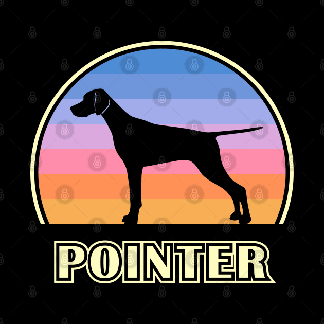 Pointer Vintage Sunset Dog by millersye