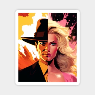 Barbie x Oppenheimer | Barbenheimer mashup Magnet