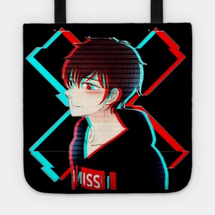 Glitch Anime Boy Tote