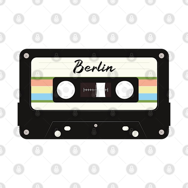 Berlin - Retro Casette Tape 70's Style by daddymoney