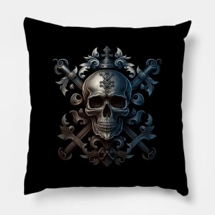 Skull and Bones Pillow