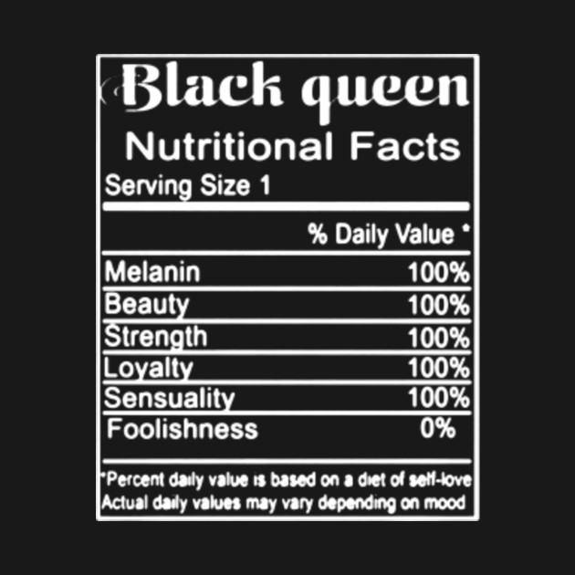 Black Queen Nutrition Facts SvgSVG Files