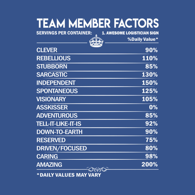 Team Member T Shirt - Team Member Factors Daily Gift Item Tee - Team Member - T-Shirt