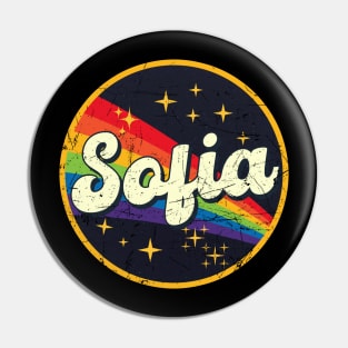 Sofia // Rainbow In Space Vintage Grunge-Style Pin