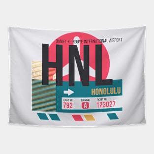 Honolulu (HNL) Airport Code Baggage Tag A Tapestry