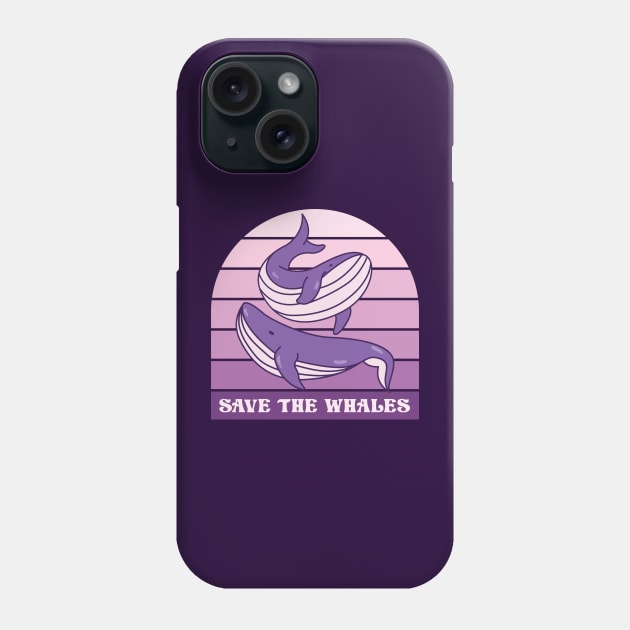 Save The Whales Phone Case by Crisp Decisions