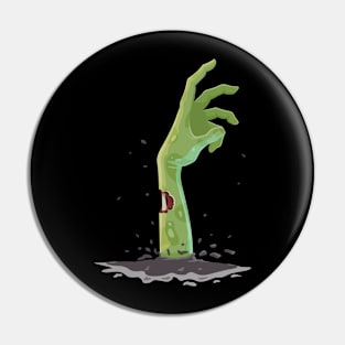 zombie hand, halloween, horror cartoon Pin