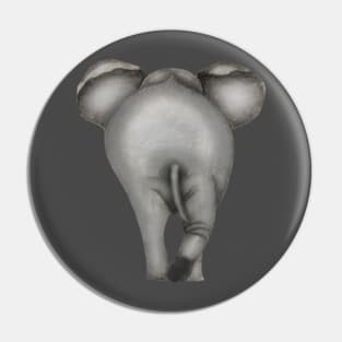 Elephant Derriere Pin