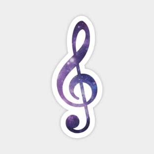 Space Treble Clef Magnet