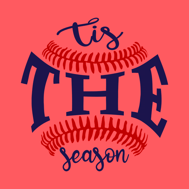 Funny Vintage Tis the Season Baseball Is My Favorite Season by Giftyshoop