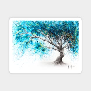 Blue Crystal Dream Tree Magnet