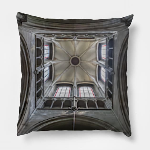 Church of Our Lady, Dijon Pillow by Femaleform