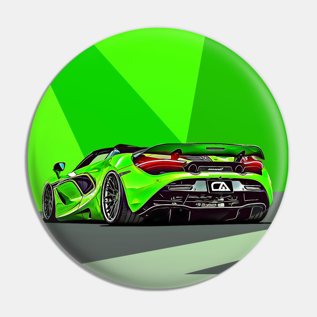 Custom Mclaren 720s Illustration Mclaren Pin Teepublic