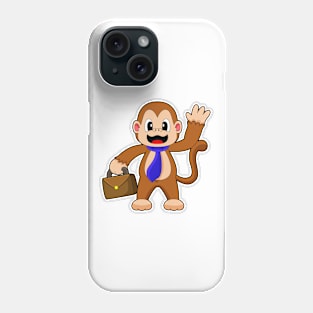 Monkey Businessman Briefcase Phone Case