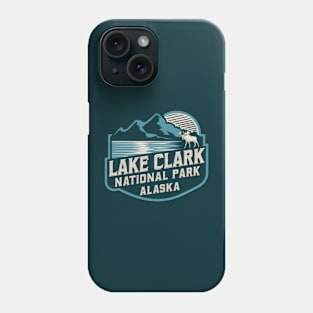 Lake Clark National Park Retro Emblem Phone Case