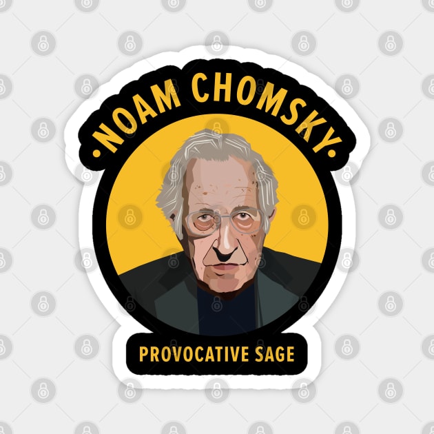 Noam Chomsky: Voice of Dissent Magnet by Boogosh