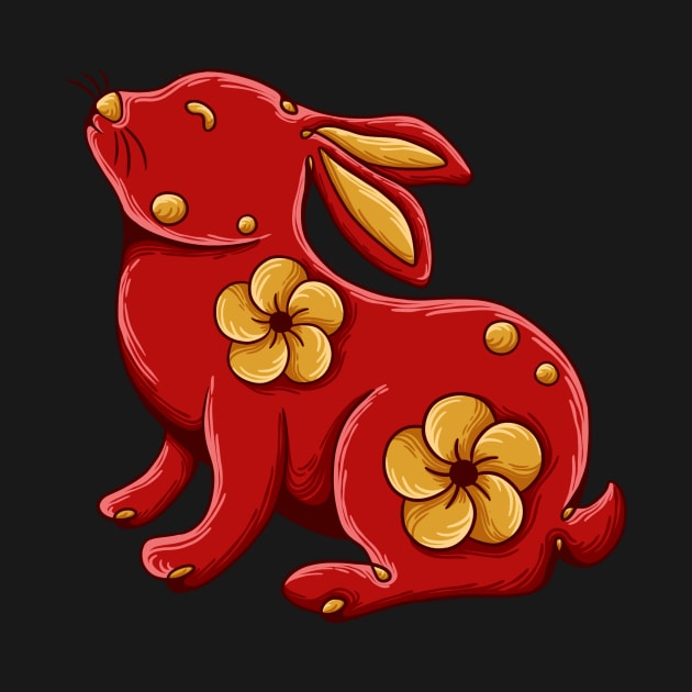 Chinese Zodiac rabbit by rikiumart21