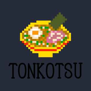 TONKOTSU×Ramen pixel art T-Shirt