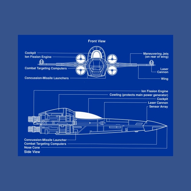 Headhunter Fighter Blueprint by Starbase79