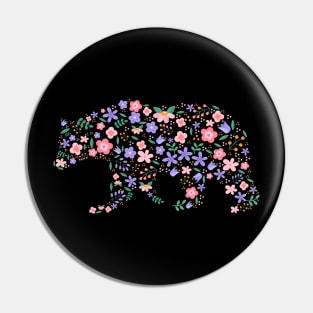 Flower Bear Pin