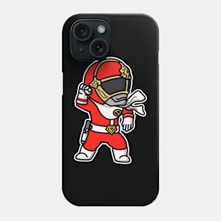 GoggleRed Super Sentai Chibi Style Kawaii Phone Case