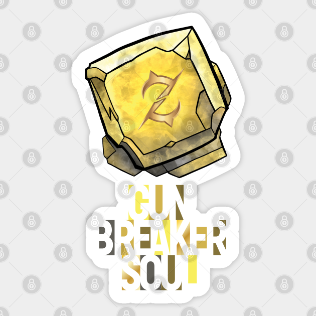 Gunbreaker Soul Ff14 Job Crystal Final Fantasy Xiv Pegatina Teepublic Mx