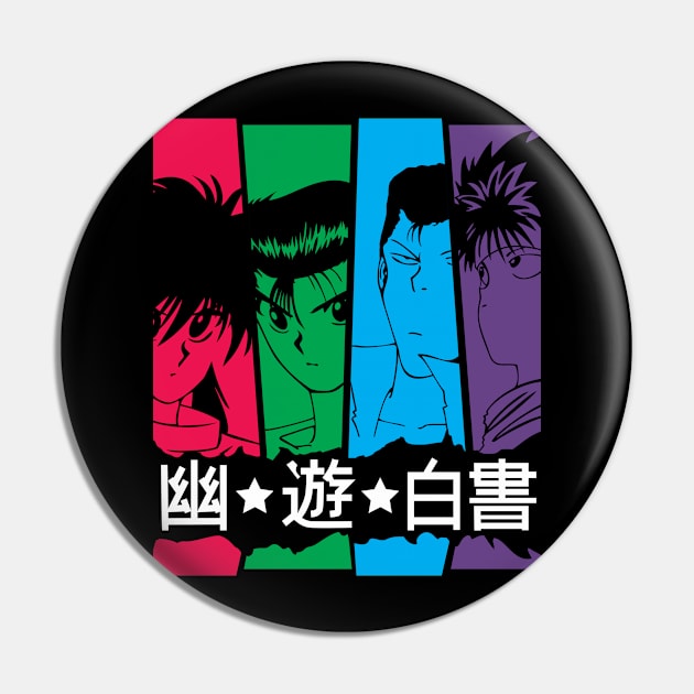 Yu Yu Hakusho Spirit Team Anime Fanart Pin by Planet of Tees