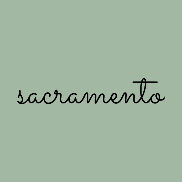 "sacramento" in sacramento font by kcvg