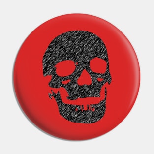 Grunge Skull Pin