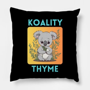 Koality Thyme | Koala Pun Pillow