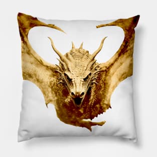 Chinese Dragon: Dragons are Cool, Chinese New Year, Year of the Dragon  on a light (Knocked Out) background Pillow