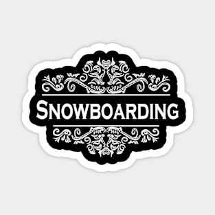 Snowboarding Sport Art Magnet