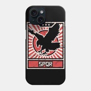 SPQR Roman Empire Eagle | Propaganda Poster Phone Case