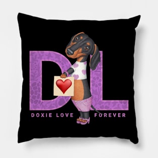 Doxie Love Forever Pillow