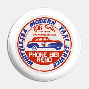 Vintage Whittlesea Modern Taxi Service Pin