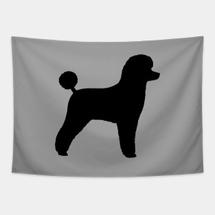 Black Toy Poodle Silhouette Tapestry