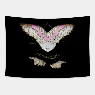 With wings and branch Tapestry