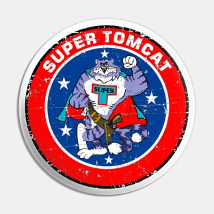 F-14 Tomcat - Super Tomcat - Grunge Style Pin