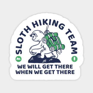 Sloth Hiking Team Magnet