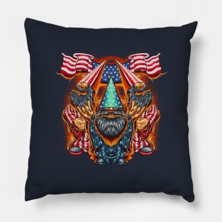 American Gnomes - 4th Of July Flag Pillow