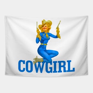 Vintage Cowgirl Tapestry