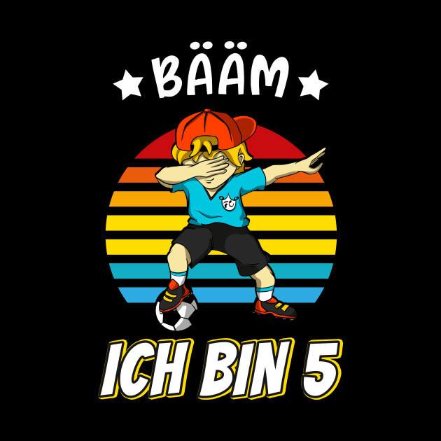 Fußball Dabbing Fußballer Junge 5. Bday by Foxxy Merch